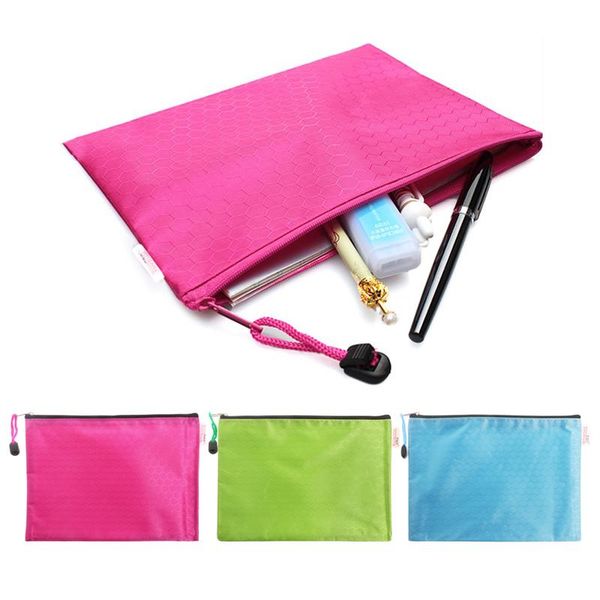

business card files document bag a5 zipper file pocket storage organizer school office waterproof