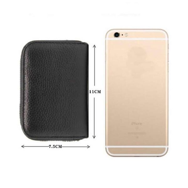 

vintage genuine leather cowhide rfid card holder women men wallet for credit card business card holders organizer p qylcko