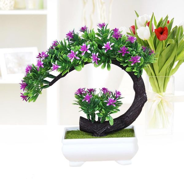 

decorative flowers & wreaths artificial green plants in pots for home garden decoration