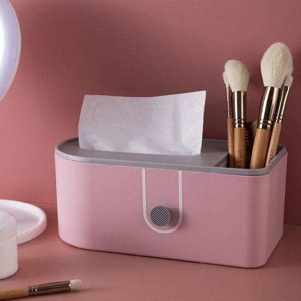 

tissue box multi-function high-quality matte texture round appearance comfortable stable durable paper holder tissue container