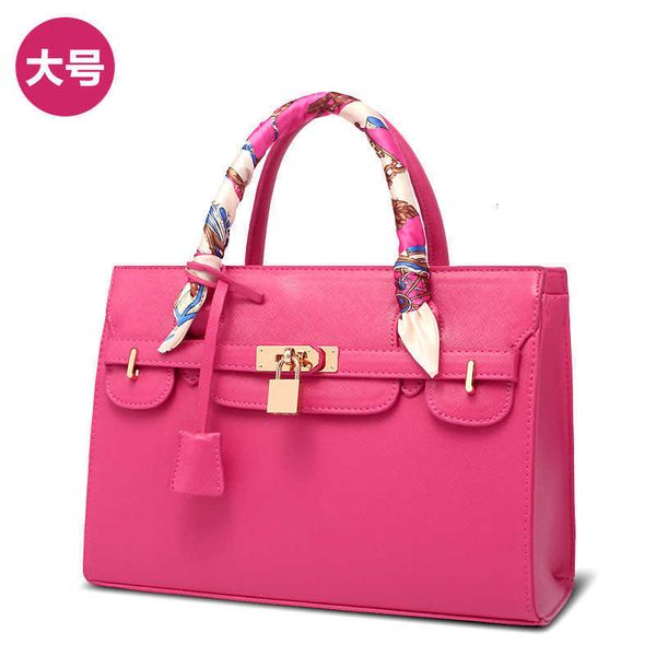 

straight shoulder autumn winter 2021 women's silk scarf hand cross pattern bag