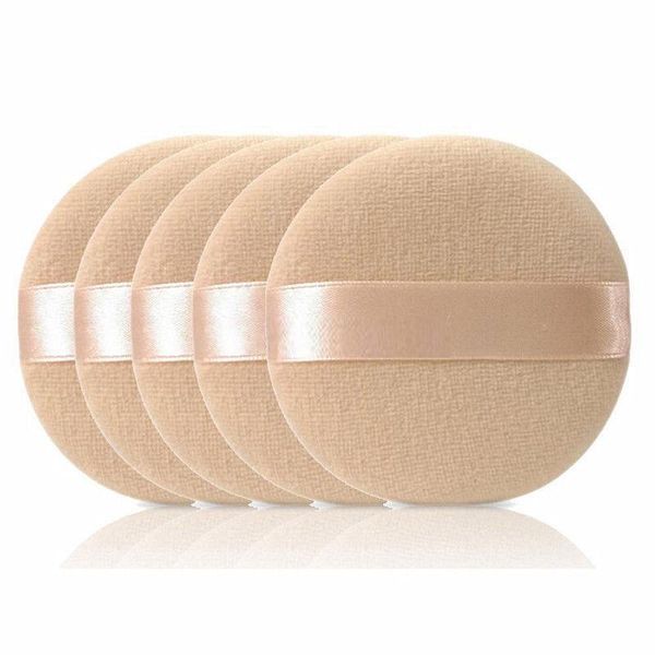 

sponges, applicators & cotton 5pcs professional round shape facial face body powder foundation puff portable soft cosmetic makeup sponge
