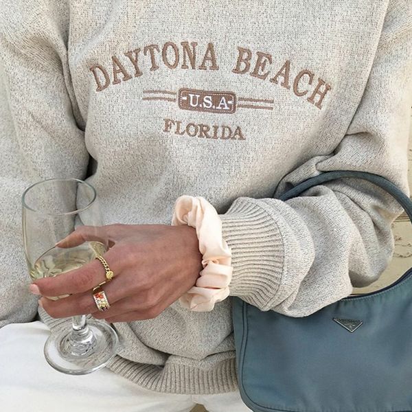 

2021 vintage i mark embroidered women's hoody letters big fashion girls streetwear casual winter new harajuku gc9k, Black