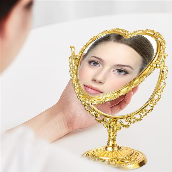 

mirrors retro heart shape makeup mirror for dresser vanity deskbathroom bedroom decorative