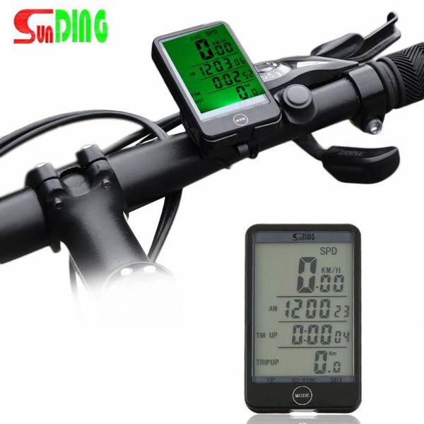 

bike computers 29 functions water-resistant sunding wireless cycling bicycle computer speedometer odometer satch
