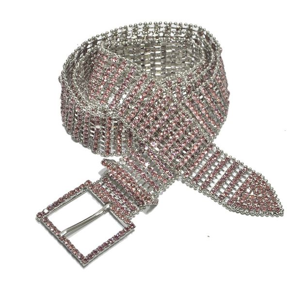 

new waist chain diamond inlaid fashion belt women's versatile full diamond metal belt accessories diamond waist chain, Black;brown
