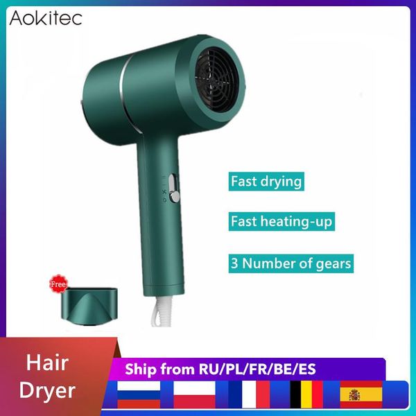 

electric hair brushes dryer heating and cooling household 2000w high power air appliances blue light anion care professinal quick dry