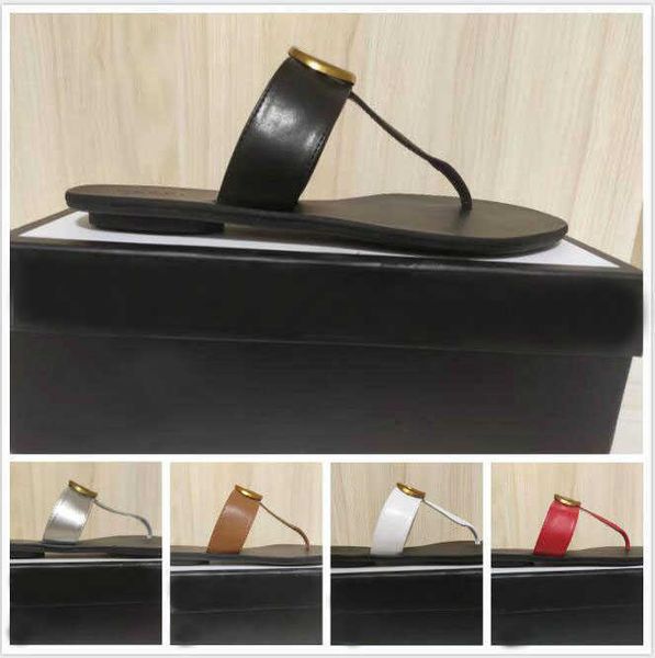

slipper summer sandals fashion men beach indoor flat flip flops leather lady women shoes ladies slippers size 35-42 with box, Black