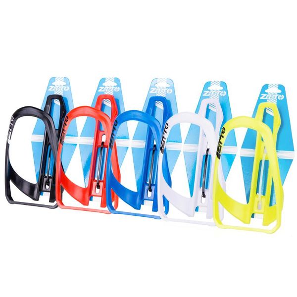 

water bottles & cages 1pcs mtb mountain road bike bicycle bottle holder black red blue utralight plastic cycling cage accessories