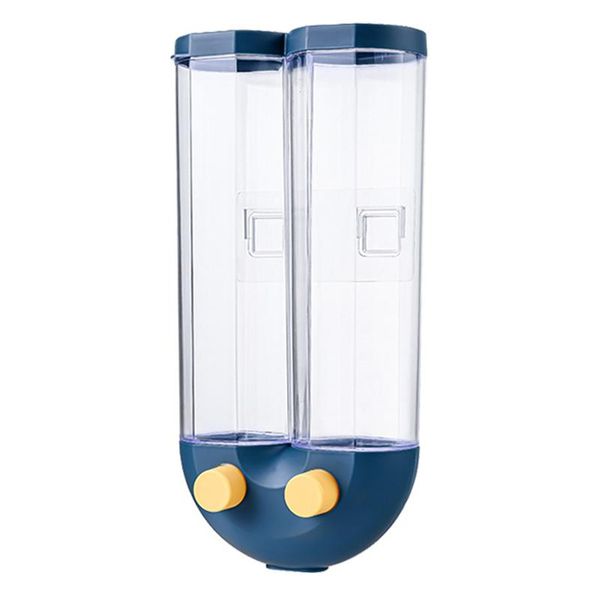 

storage bottles & jars beans multifunction dry food dispenser candy wall mounted kitchen nuts rice pasta container cereal 2 in 1 home