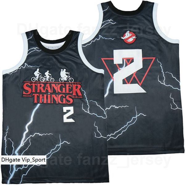 

movie stranger things the boys ghostbusters jersey 2 basketball team color black away hiphop breathable pure cotton hipÂ hop for sport fans s