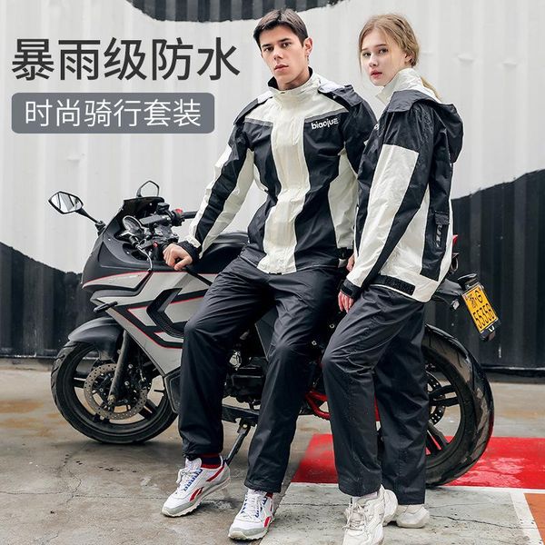 

raincoats korean rain protection waterproof coat wader pants shiny outdoor portable raincoat fishing poncho impermeable household eg50yy