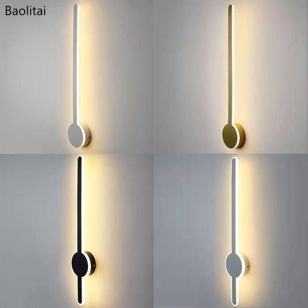 

wall lamp personality simplicity strip light led 40cm 15w 220v nordic modern living room bedroom bedside aisle stairs sconce