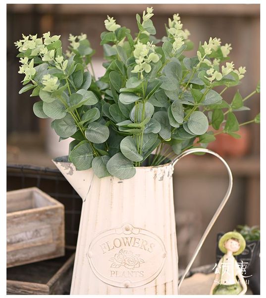 

artificial green plants false plants eucalyptus leaves home decoration wedding decoration flower background decorative green lea