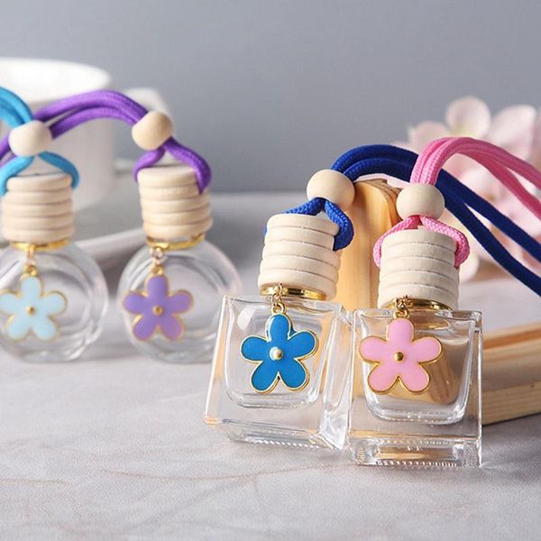

car air freshener perfume clip fragrance empty glass bottle for essential oils diffuser vent outlet ornament car-styling