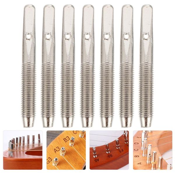 

7 pcs zither tuning pin fixing pin zither for harp lyre stringed instrument