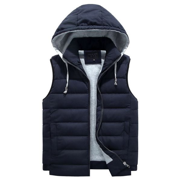 

2021 men 4xl-8xl parka hooded vest winter autumn new thick warm casual windbreaker baggy padded outerwear waistcoat sleeveless jacket 28bl, Black;white