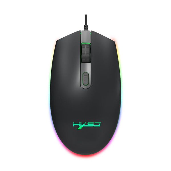 

mice rgb running lamp colorful luminous office game mouse 3-gear adjustable 1600dpi ergonomic notebook computer peripherals
