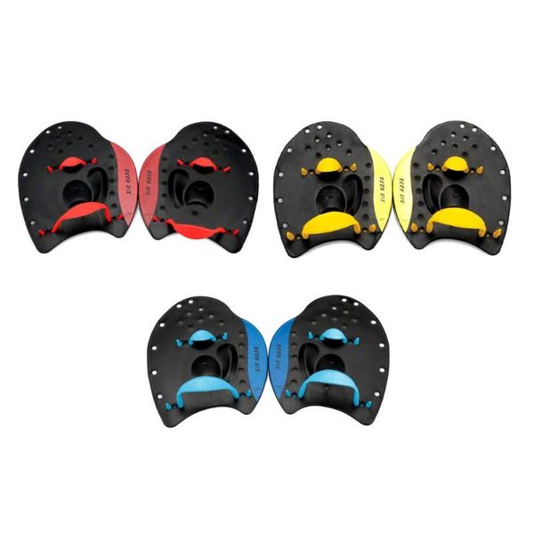 

fins & gloves 1 pair child webbed hand paddles swimming training practice tool