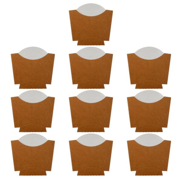 

gift wrap 100pcs french fries paper boxes storage holders take-out baking