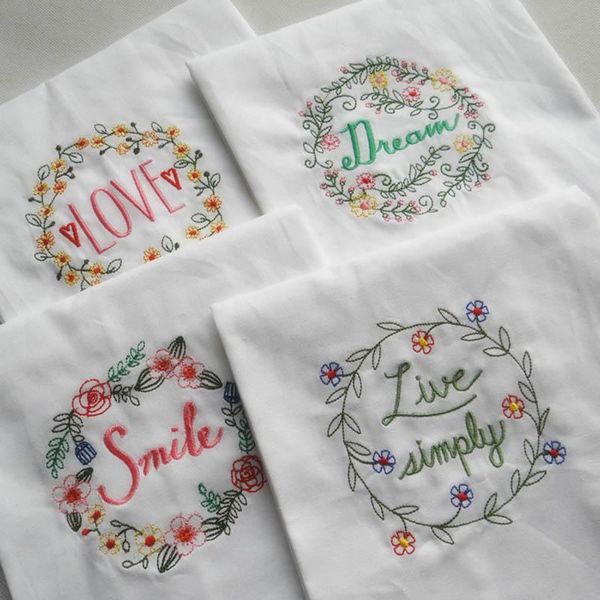 

table napkin 1pcs multi purpose cloth napkins party decorate dining mat embroidered cotton kitchen towels tea towel for wedding