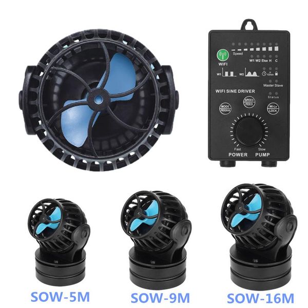 

air pumps & accessories 24v propeller aquarium wave maker pump jebao wifi/wireless wavemaker silent fish tank oxygen circulation flow surf s