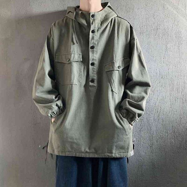 

men's jackets autumn hooded fashion solid color cotton casual mens streetwear loose hip-hop bomber men m4tn, Black;brown