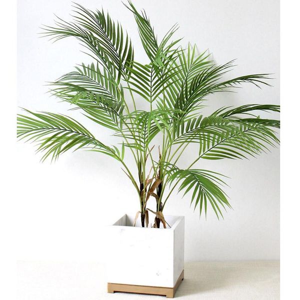 

decorative flowers & wreaths 88 cm green artificial palm leaf plastic plants garden home decorations scutellaria tropical tree fake