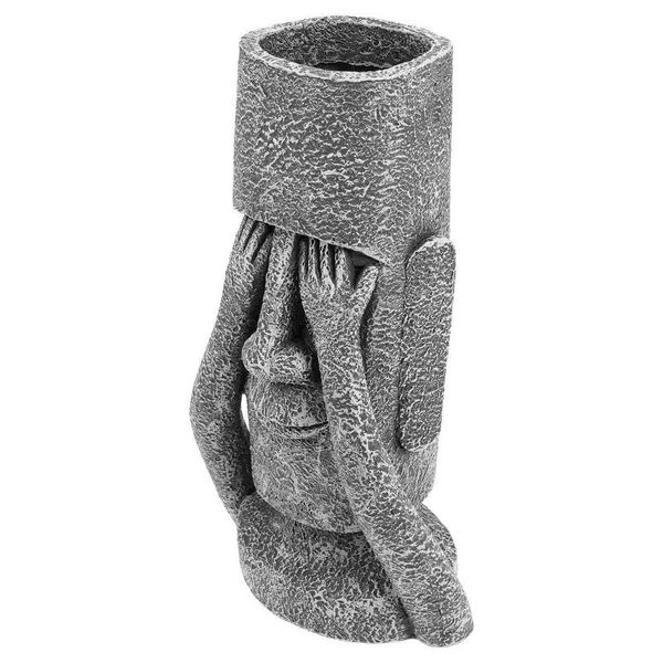 

tissue boxes & napkins 1pc resin statue design vase decorative home novel flower container