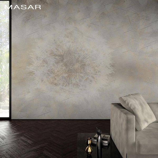 

wallpapers masar nature plant 3d hd mural living room background wall solid color wallpaper dandelion