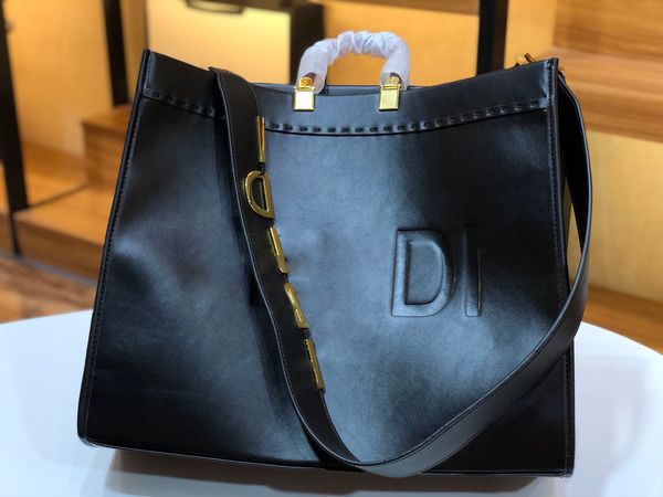 

new shoulder bags women handbag bag brands designer handbags flower printing bag purse size:41cm, Black