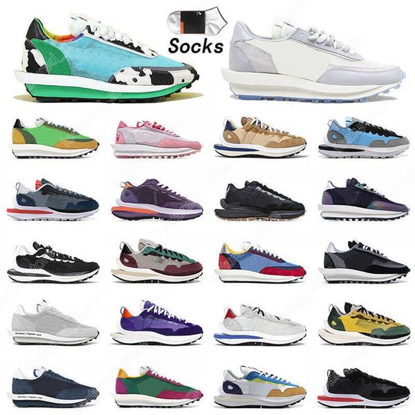 

36-45 ld waffle casual shoes white nylon vaporwaffle pegasus mens women dark iris pure platinum black red saila40