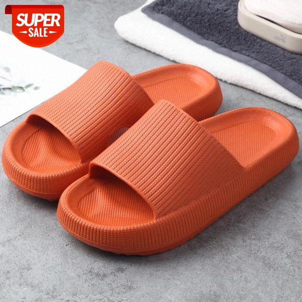 

wotte soft slippers eva hole leaking slippers women bathroom shoes slides anti-slip indoor home house bath sandals men #es8z, Black