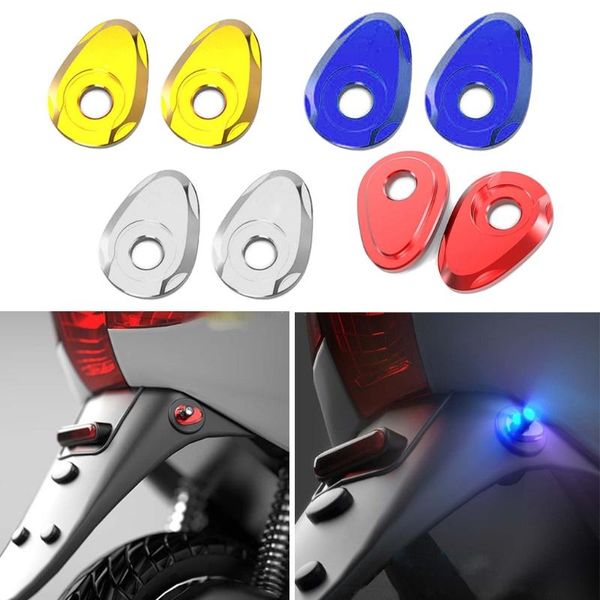 

motorcycle mirrors 2pcs led turn signals indicator adapter spacers for 10mm screw