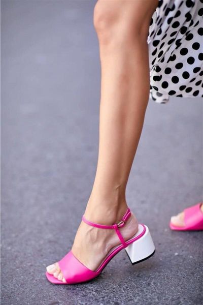 

dress shoes women's heels fuchsia artificial leather, Black