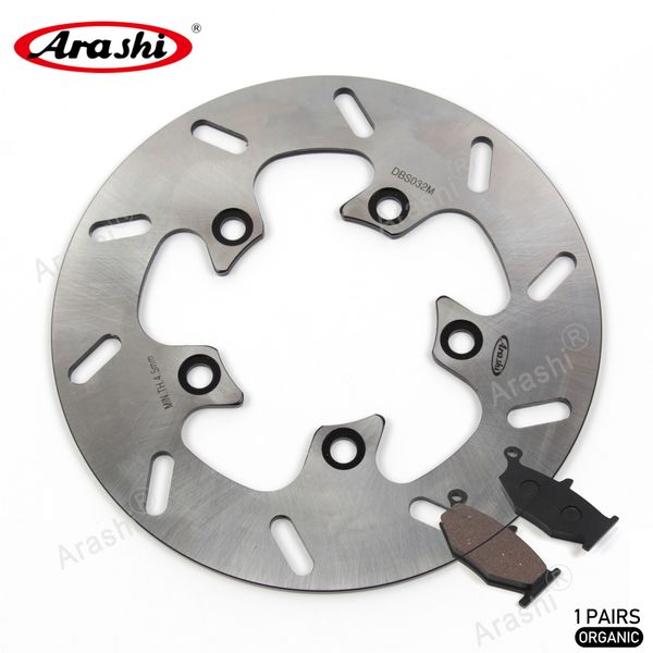 

arashi rear brake disc rotor and brake pads for suzuki gsxr600 2006 - 2010 2007 2008 2009 motorcycle cnc brake disk aluminum