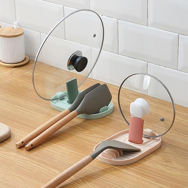 

kitchen colorful pot lid rack multifunctional home kitchen spatula storage shelf place mat organizer cutlery rack cooking gadget