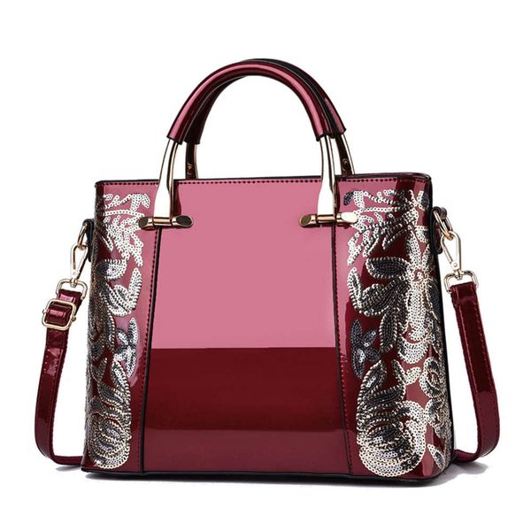 

hbp elegant temperament women's 2021 new fashion handbag simple atmosphere bright leather one shoulder messenger bag