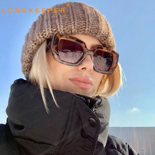 

sunglasses trendy oversized women men vintage brand designer square sun glasses ladies gradient shades lentes de sol mujer, White;black