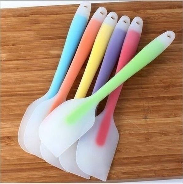 Soft sem costura silicone espátula manteiga creme raspador de cozimento ferramentas para bolos decorando ware de cozinha