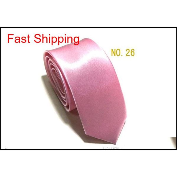 

35 colors classic students mens skinny 5cm solid color plain satin tie neckties ceremony neck tie qyliqt bdefashion, Blue;purple
