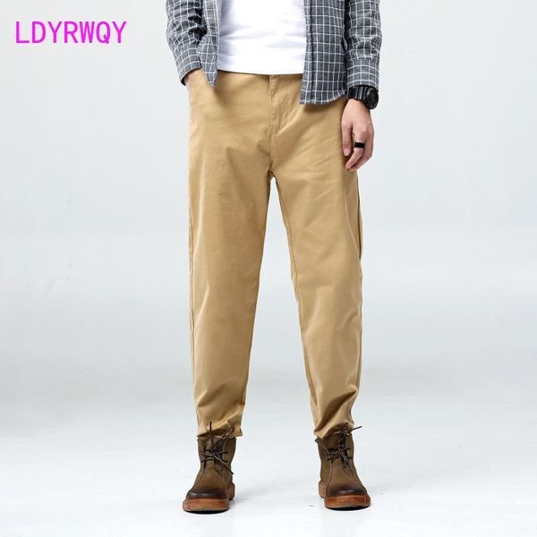 

men's casual pants stretch loose large size fashion pure color polyester daily summer, Black