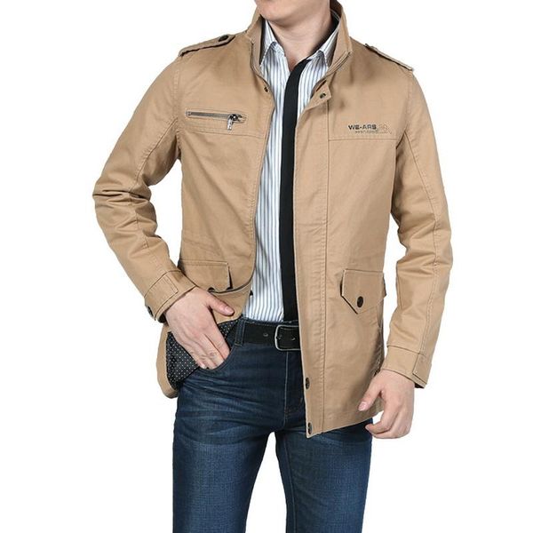 

men's jackets nice brand tide male jacket slim fit men autumn clothing man zipper warm cotton-padded coat, Black;brown