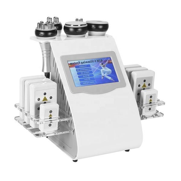 Promotion Andere Schönheitsausrüstung Mini 6 in 1 Ultraschall Kavitation Vakuum Funkfrequenz Lipo -Laserschleiftmaschine für Spa