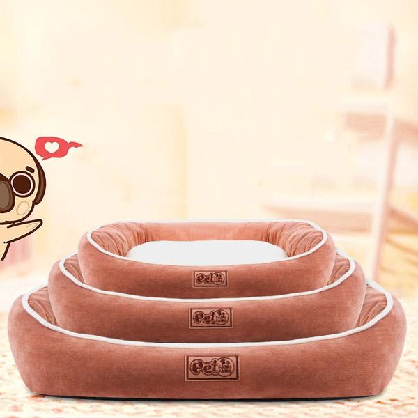 

kennels & pens jormel 1pcs pet kennel warm autumn and winter imitation velveteen deep sleep removable washable anti-scratch anti-bite