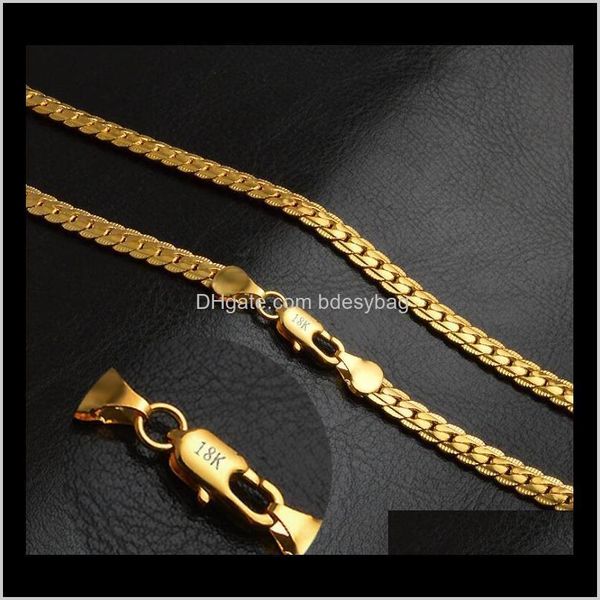 

& pendants 5mm fashion luxury mens womens jewelry 18k gold plated chain necklace hip hop miami chains necklaces gifts wholesales aessories d, Silver