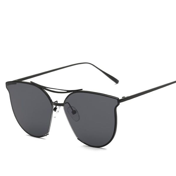 

sunglasses skiroscopic female 2021 fashion metal frame personality marine tablet windshield, White;black