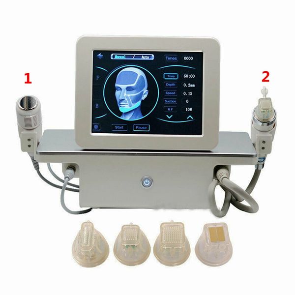

2 in 1 fractional rf microneedle machine with cold hammer anti acne shrink pores face lift skin care stretch marks removal