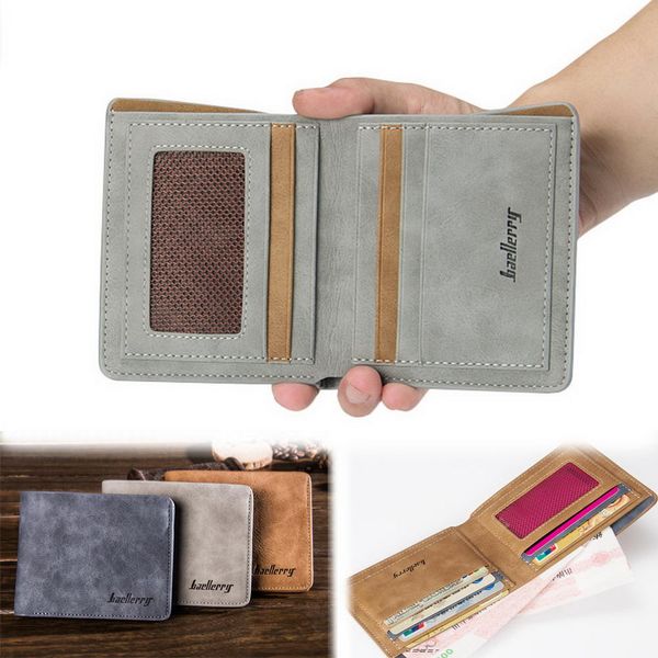 

men wallets new fashion bifold pu leather wallet for men fashion credit card holder short purse wallet men billetera hombre, Red;black