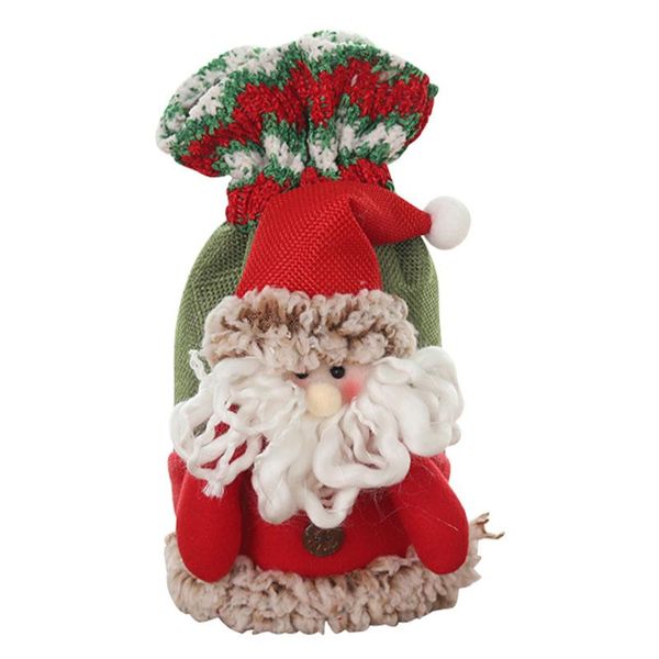 Decorazioni natalizie Sacchetto di caramelle decorativo natalizio Sacchetto di mele regalo (motivo casuale)